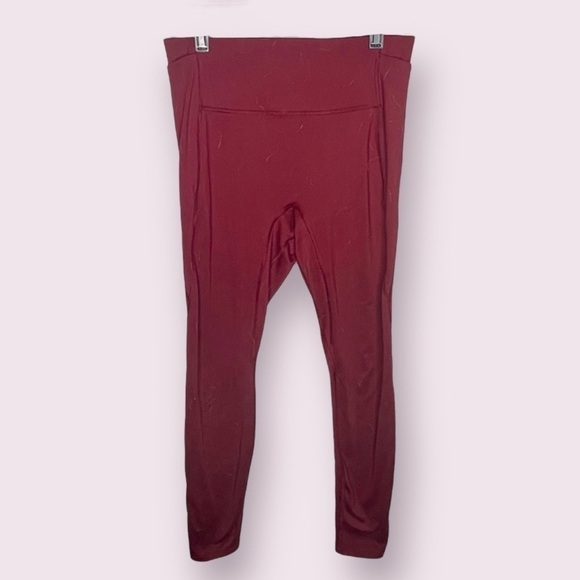 All In Motion Active Leggings - Burgundy High Rise Stretch Workout, Size M - Picture 1 of 3